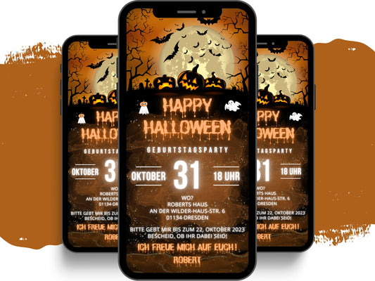 eCARD - Animierte Halloween Einladungskarte - eCARD4you