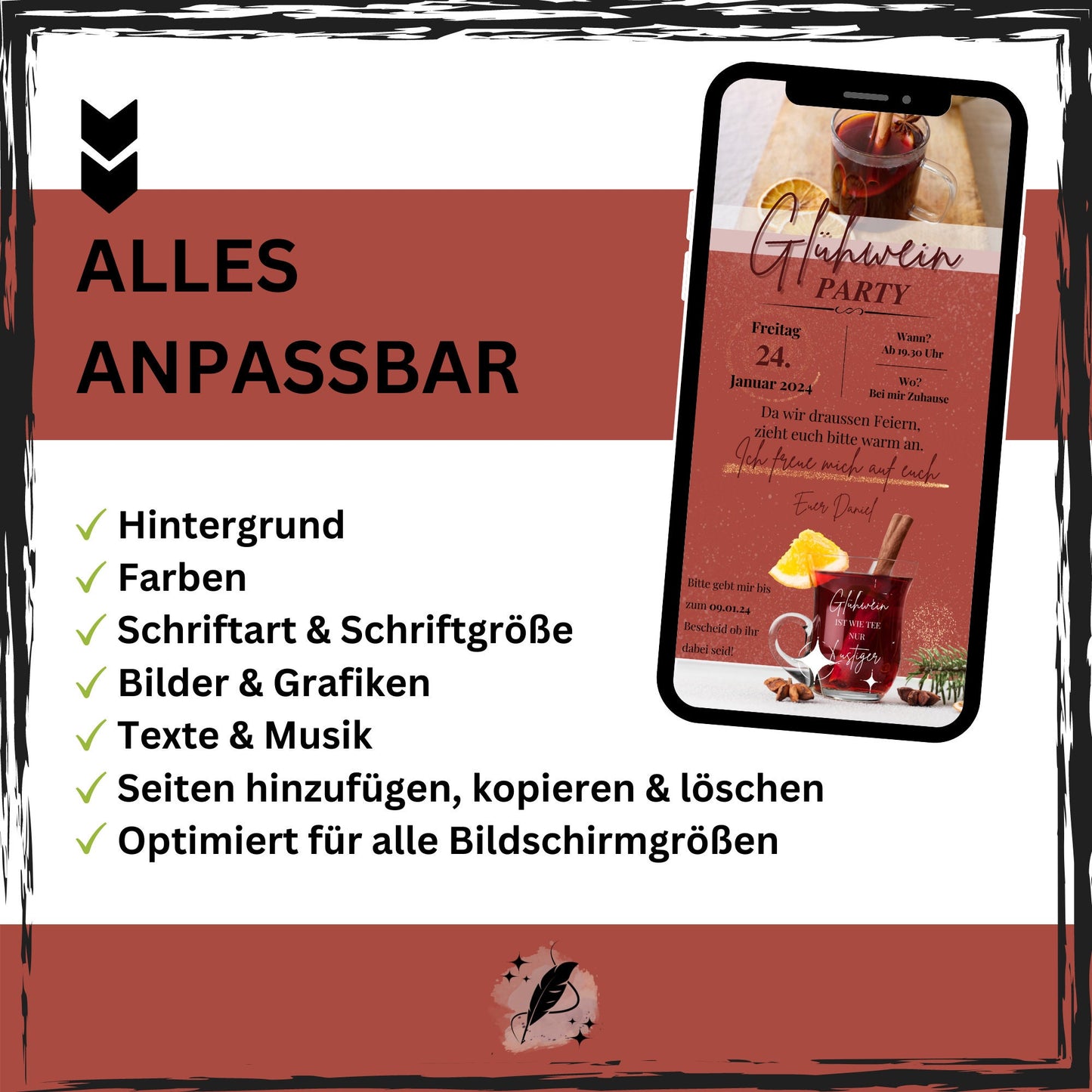 eCARD - Glühweinparty Glühweinfeier Einladungskarte - eCARD4you