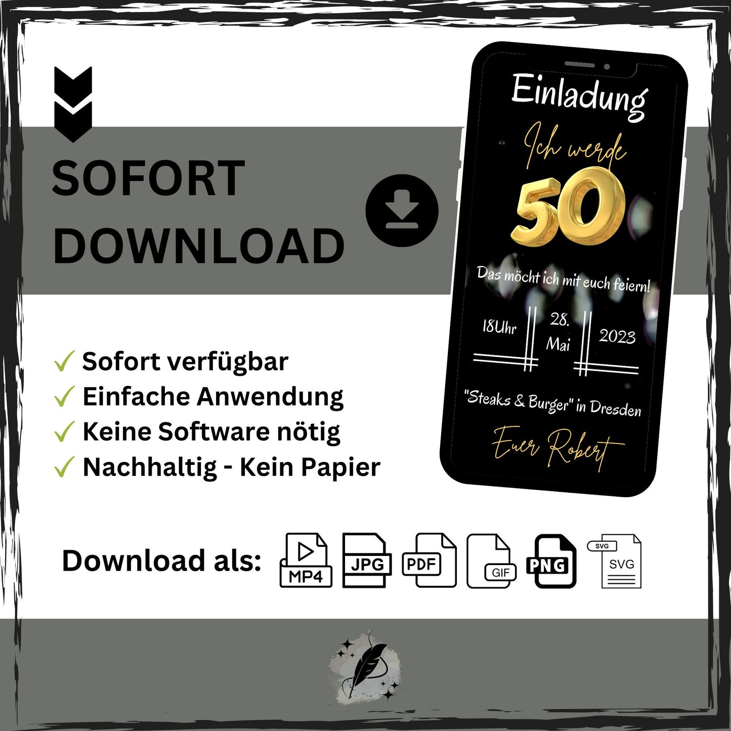 eCARD - Animierte Einladungskarte Geburtstag - eCARD4you
