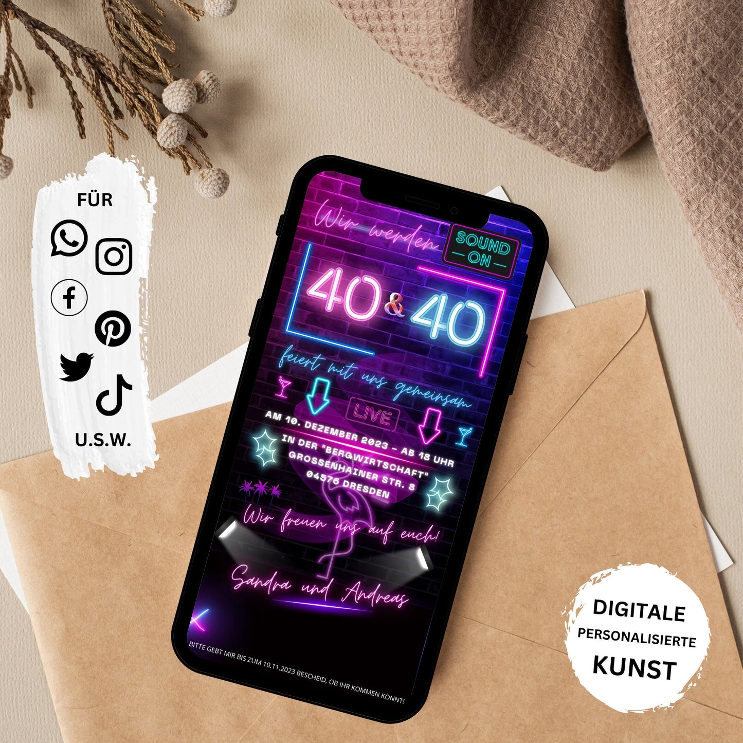 eCARD - Doppelgeburtstag Party Einladungskarte - eCARD4you