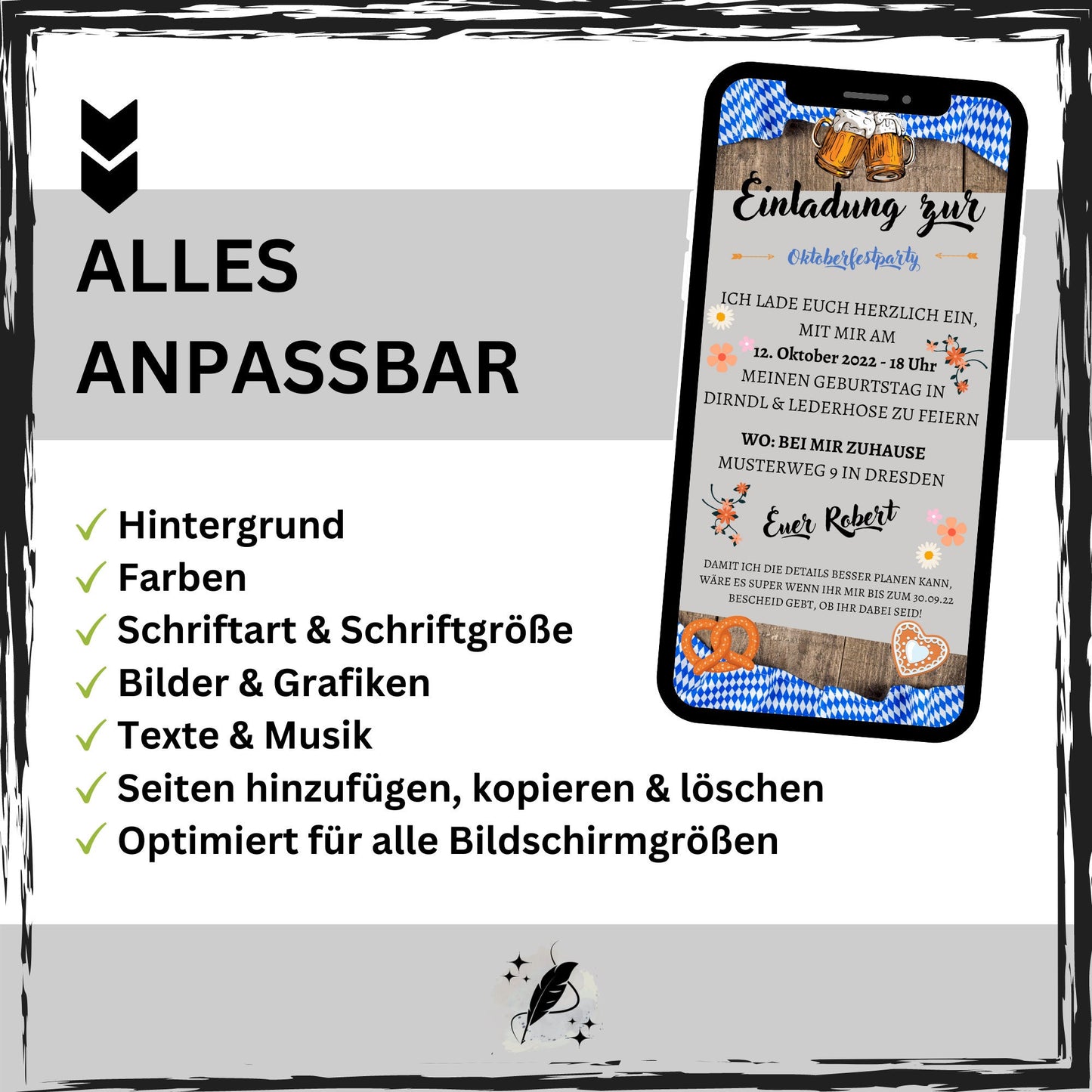 eCARD - Bier Party Wiesn Oktoberfest Einladungskarte - eCARD4you