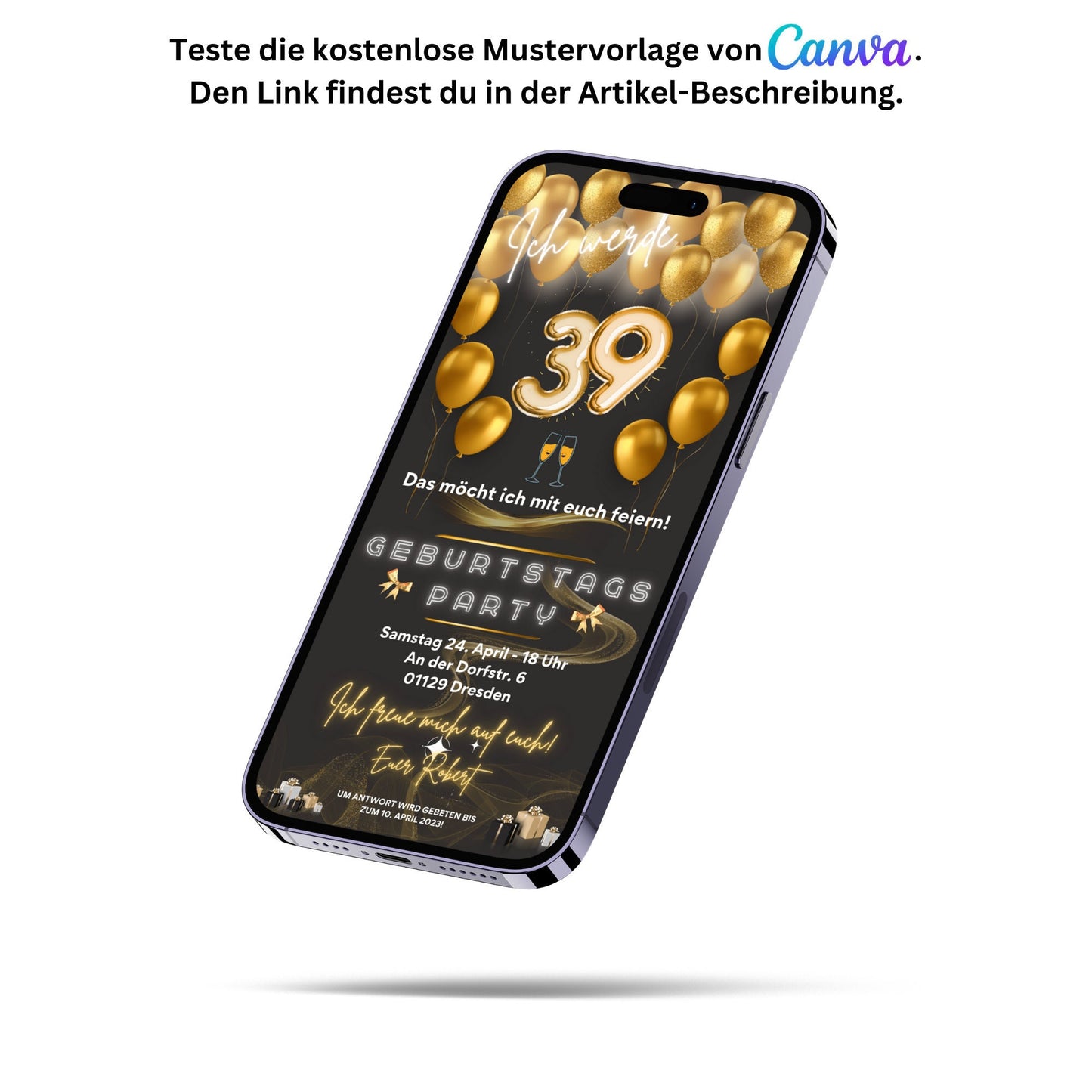 eCARD - Animierte Einladungskarte Geburtstag - eCARD4you