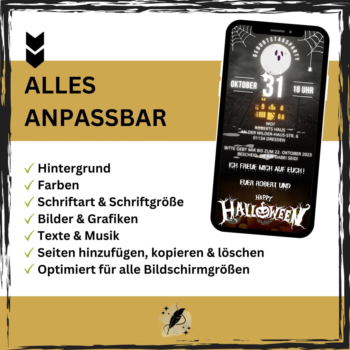 eCARD - Animierte Halloween Einladungskarte - eCARD4you