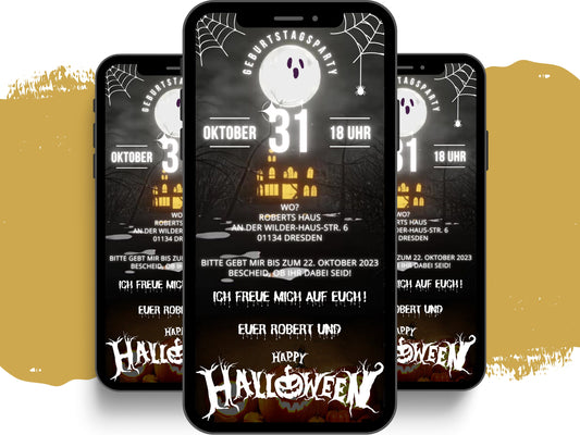 eCARD - Animierte Halloween Einladungskarte - eCARD4you