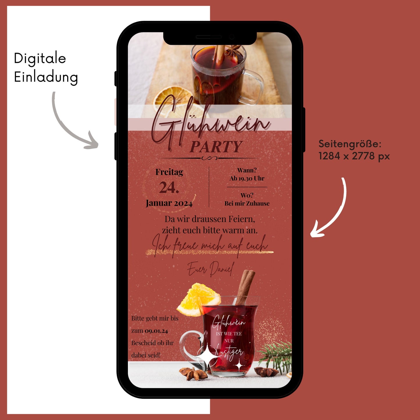 eCARD - Glühweinparty Glühweinfeier Einladungskarte - eCARD4you