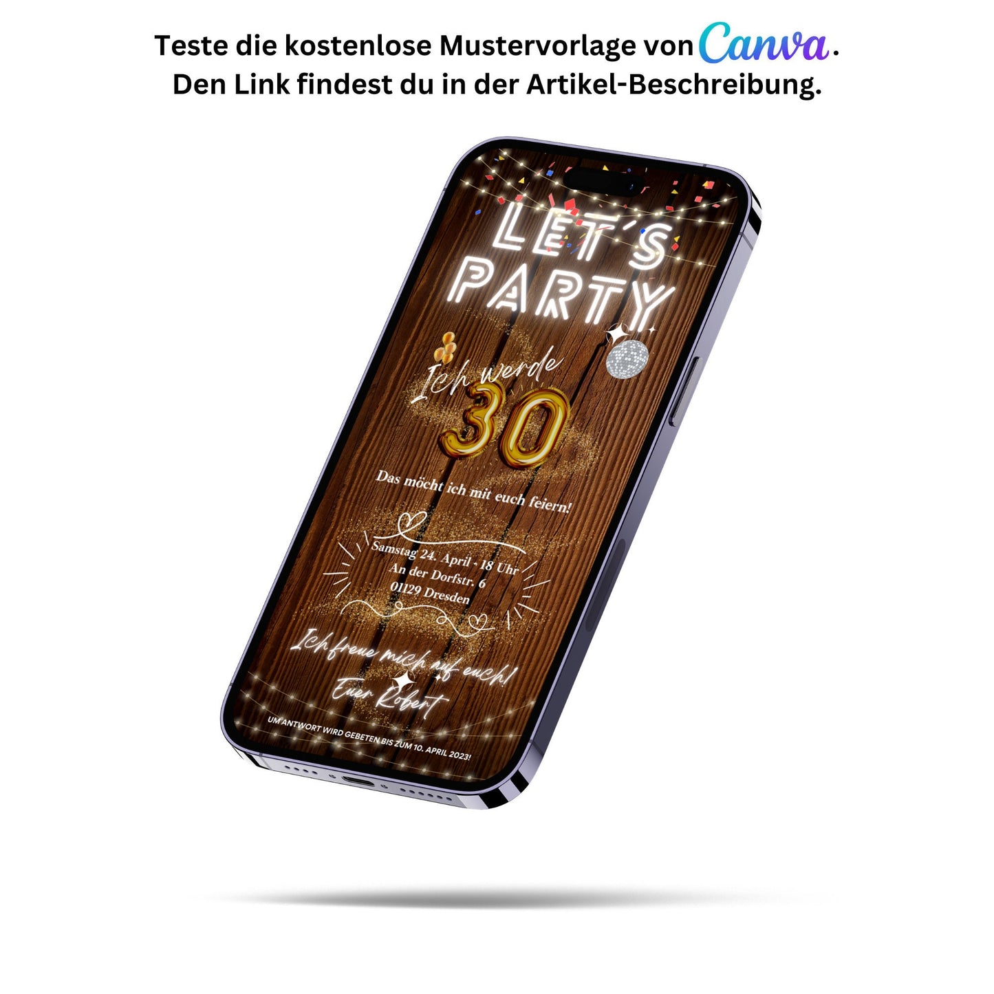 eCARD - Animierte Einladungskarte Geburtstag - eCARD4you