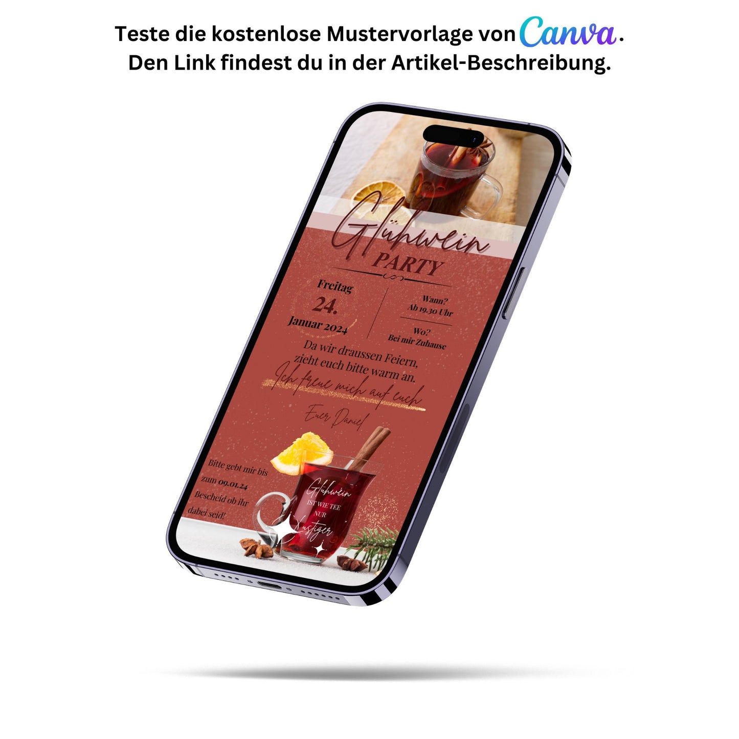 eCARD - Glühweinparty Glühweinfeier Einladungskarte - eCARD4you