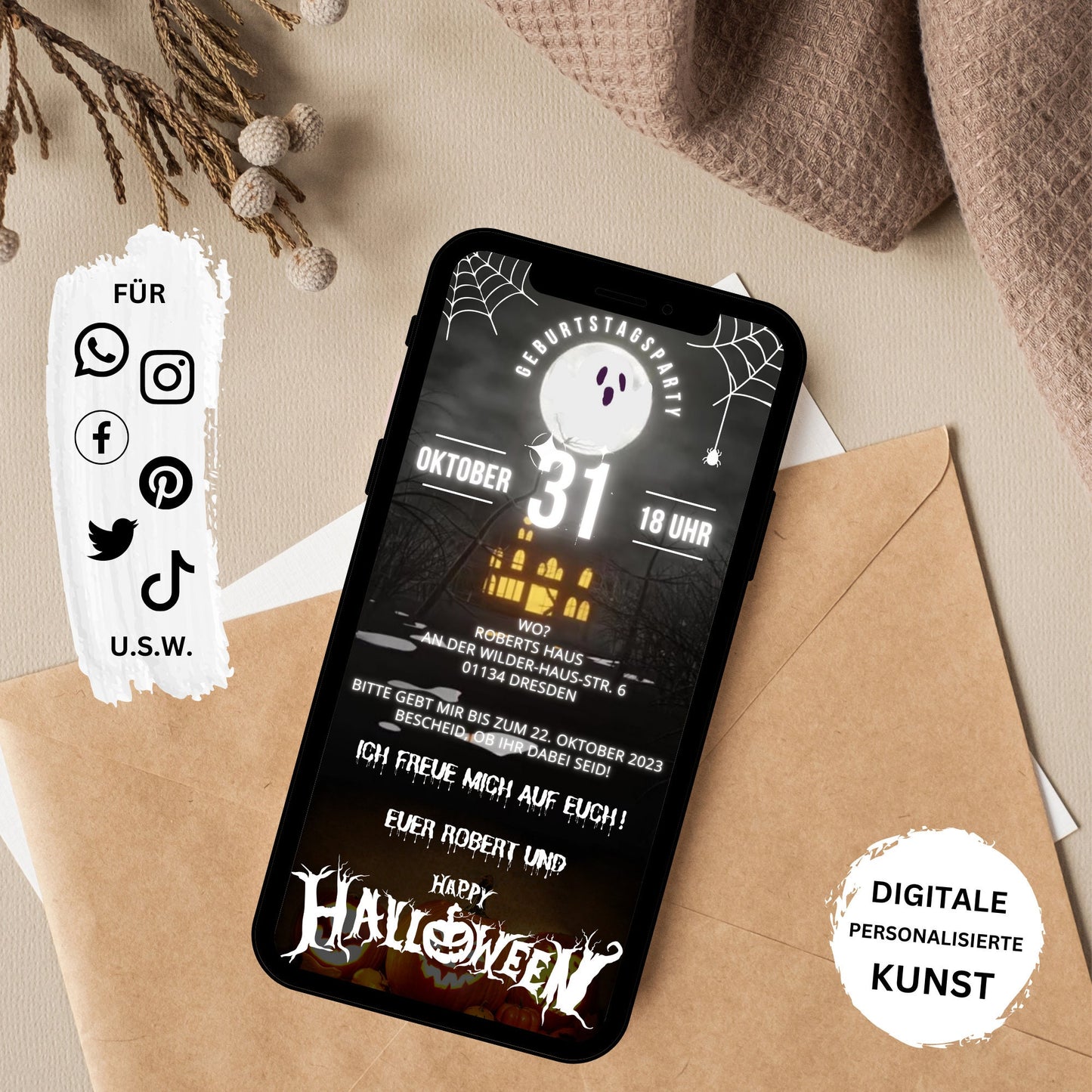 eCARD - Animierte Halloween Einladungskarte - eCARD4you