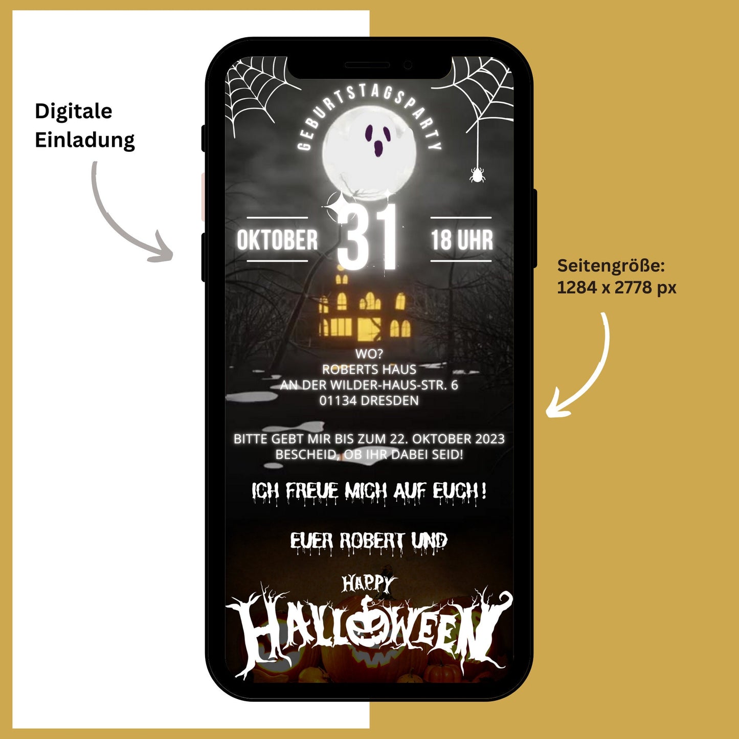 eCARD - Animierte Halloween Einladungskarte - eCARD4you