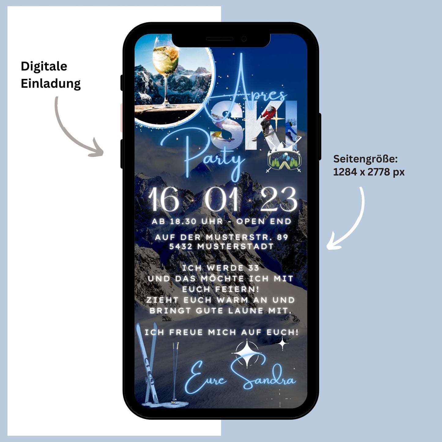 eCARD - Apres Ski Geburtstagseinladung - eCARD4you