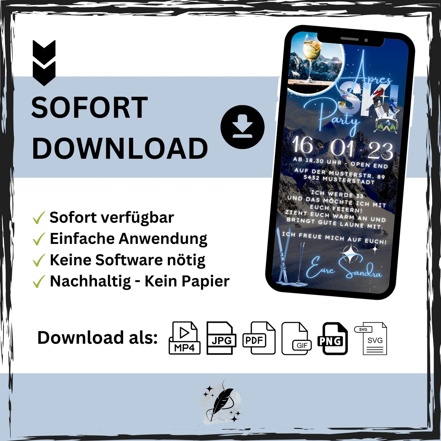 eCARD - Apres Ski Geburtstagseinladung - eCARD4you