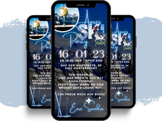 eCARD - Apres Ski Geburtstagseinladung - eCARD4you