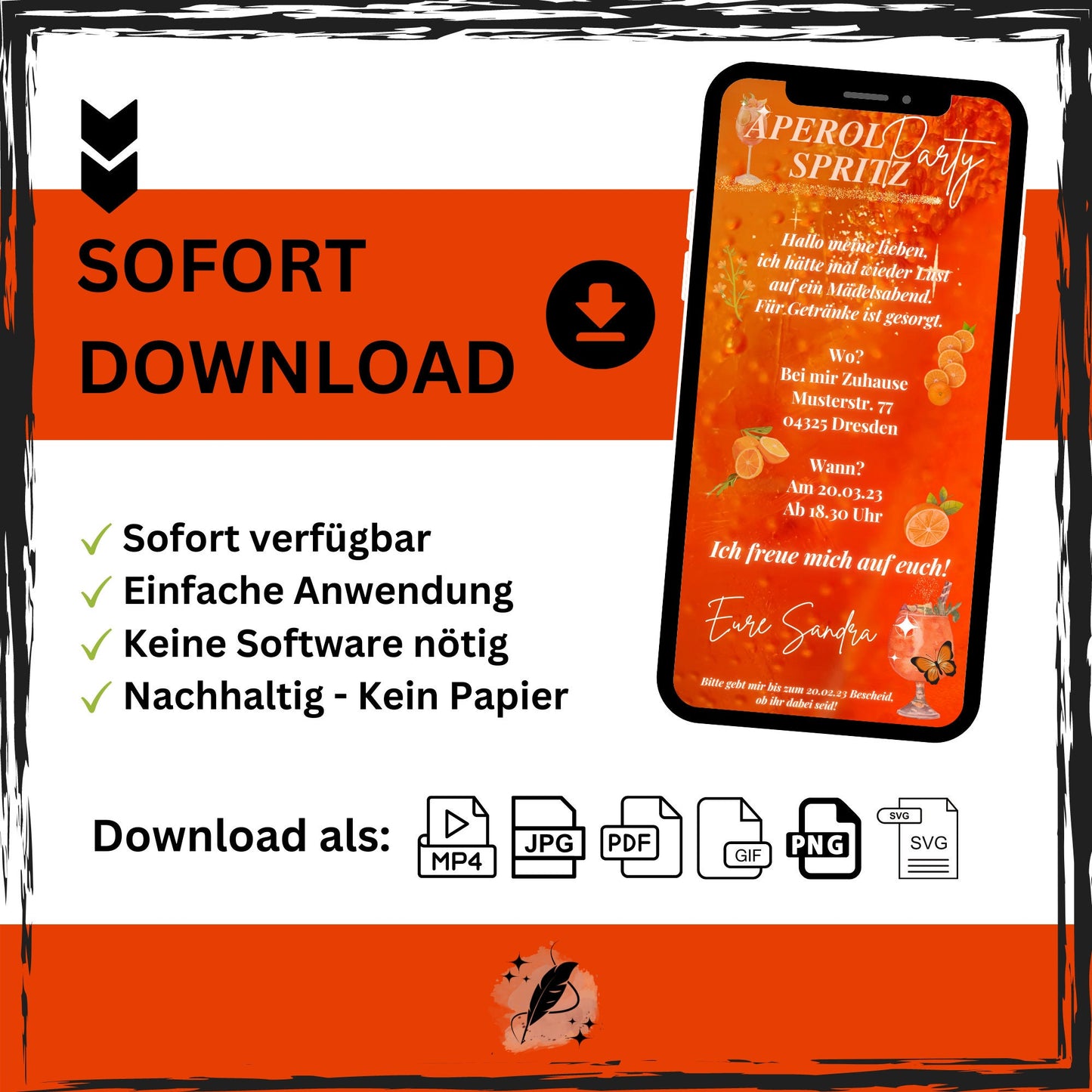 eCARD - Aperol Spritz Party Einladungskarte - eCARD4you