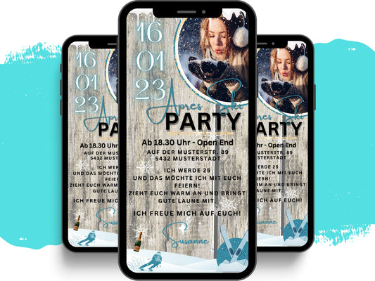 eCARD - Apres Ski Geburtstagseinladung - eCARD4you