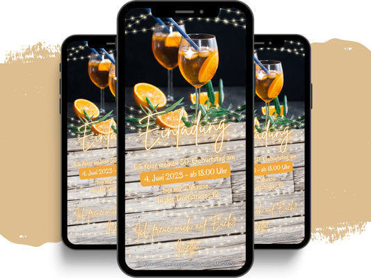 eCARD - Animierte Einladungskarte Geburtstag - eCARD4you