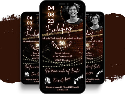 eCARD - Animierte Einladungskarte Geburtstag - eCARD4you