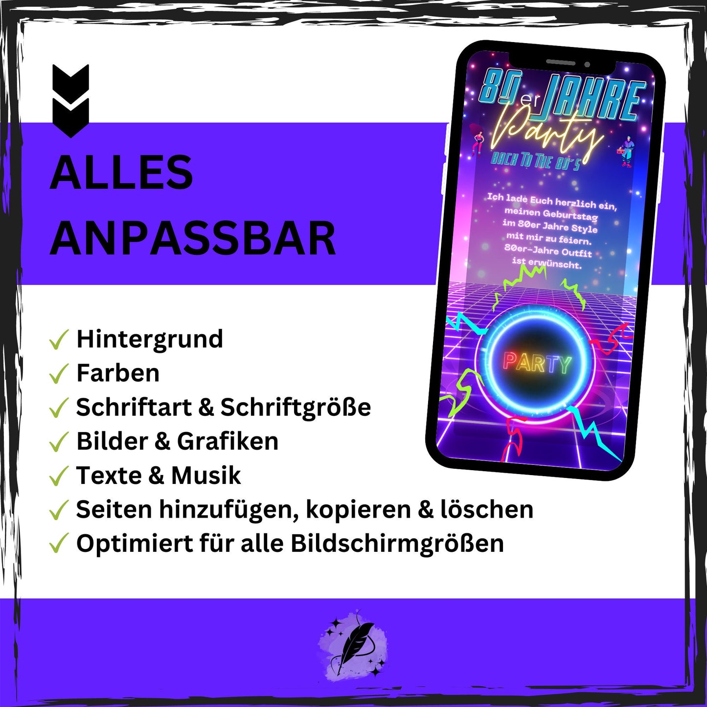 eCARD - 80er 90er Jahre Party Einladungskarte - eCARD4you