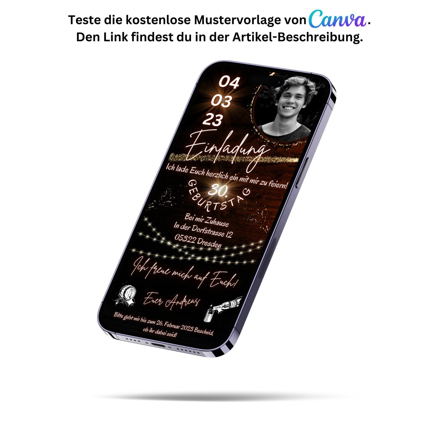 eCARD - Animierte Einladungskarte Geburtstag - eCARD4you