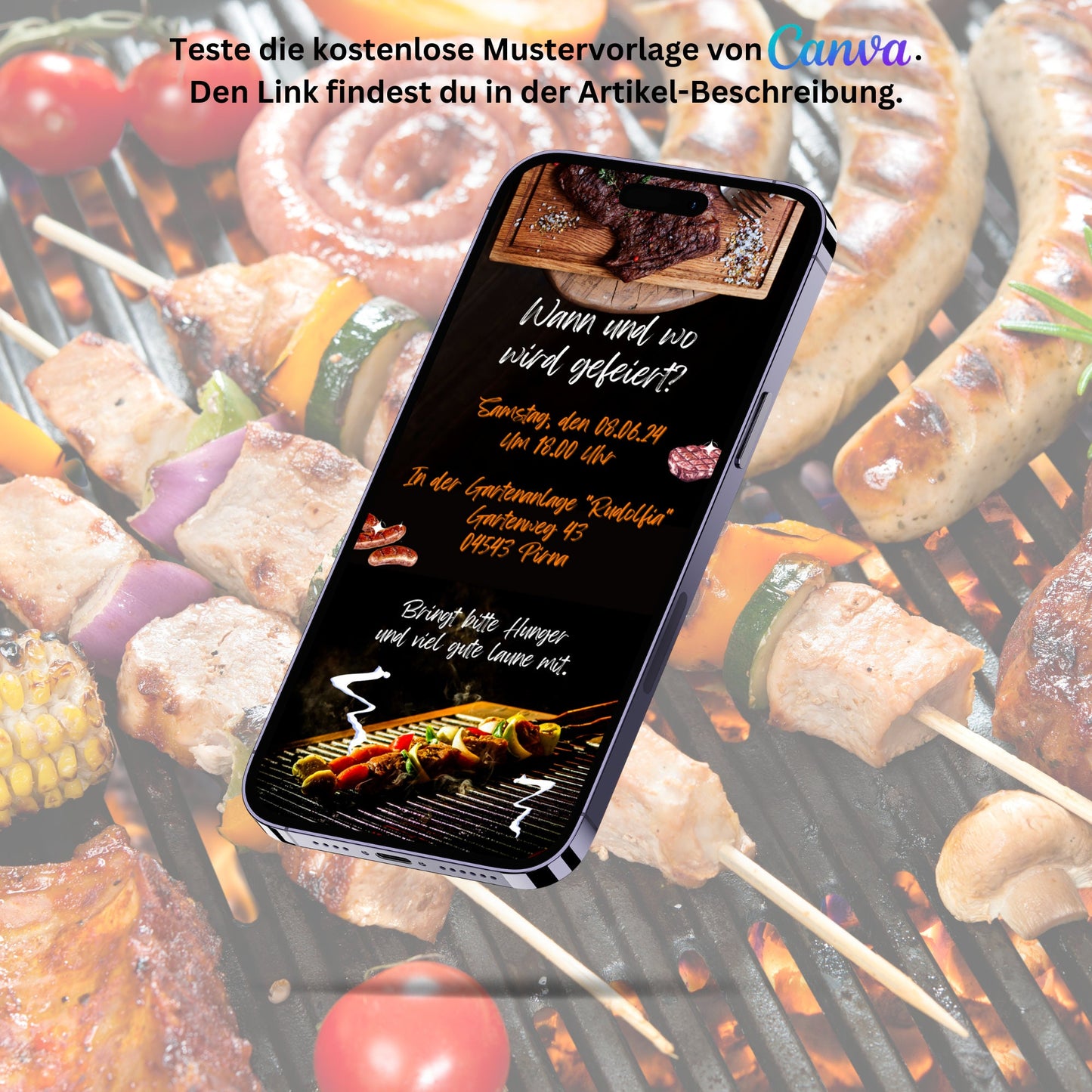 eCARD - Einladung Gartenparty Grillparty Geburtstag - eCARD4you
