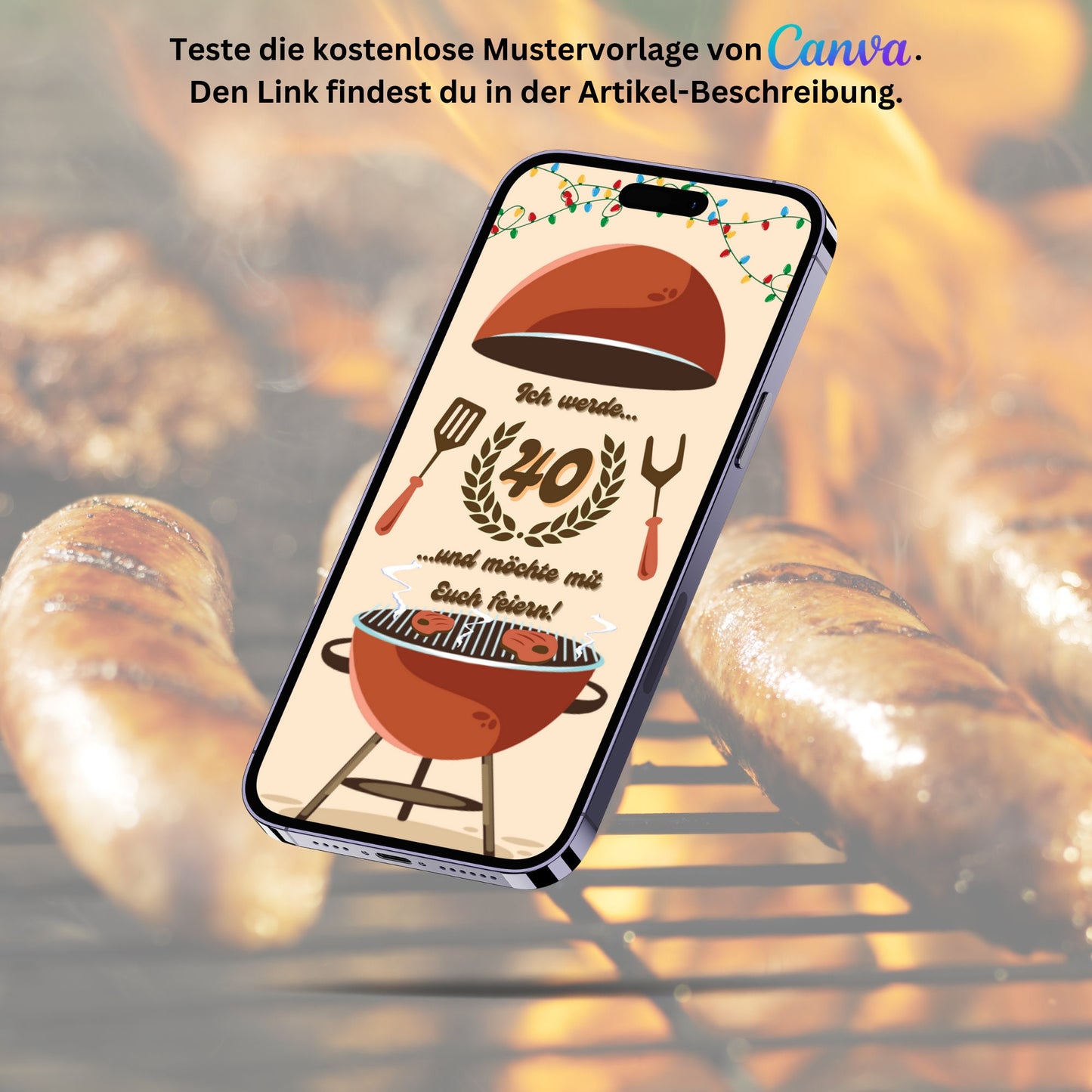 eCARD - Einladung Gartenparty Grillparty Geburtstag - eCARD4you