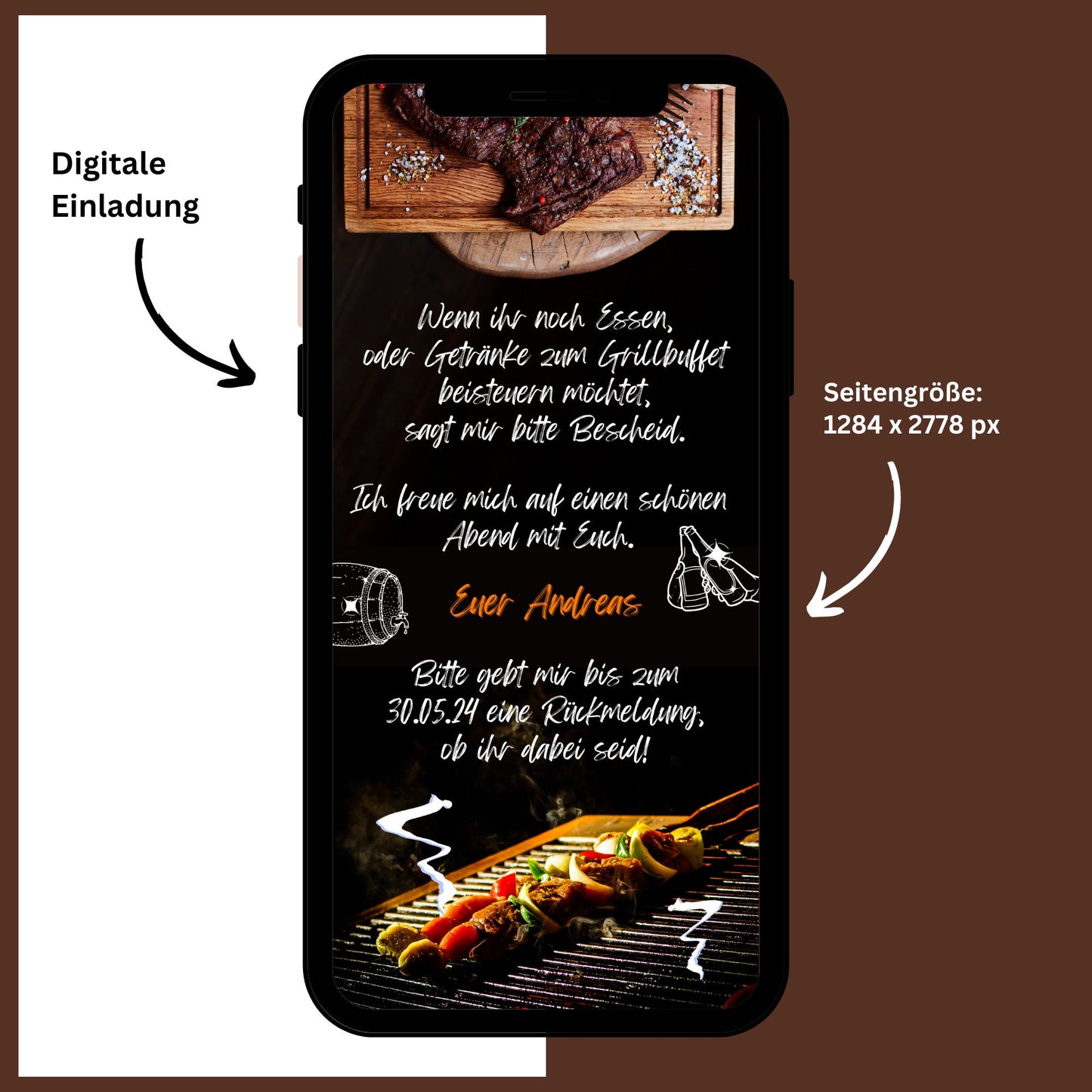 eCARD - Einladung Gartenparty Grillparty Geburtstag - eCARD4you