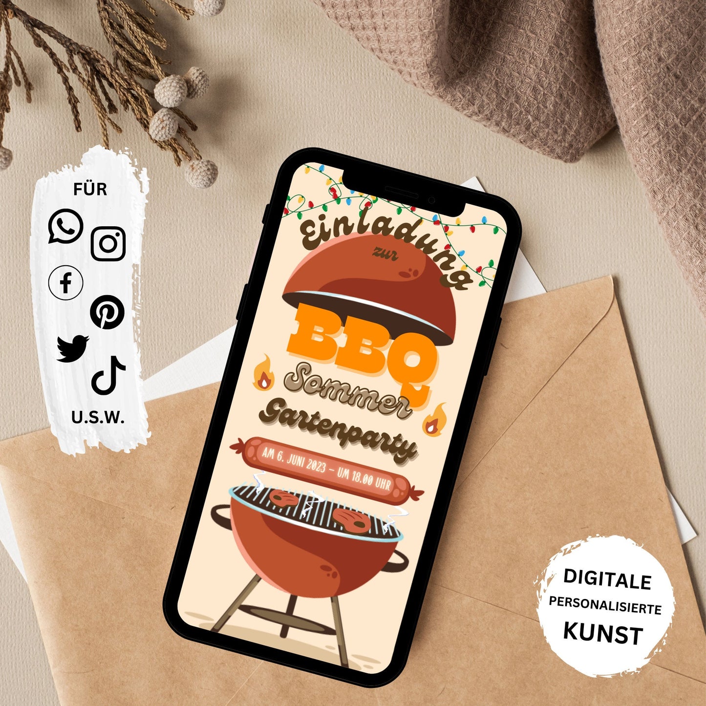 eCARD - Einladung Gartenparty Grillparty Geburtstag - eCARD4you