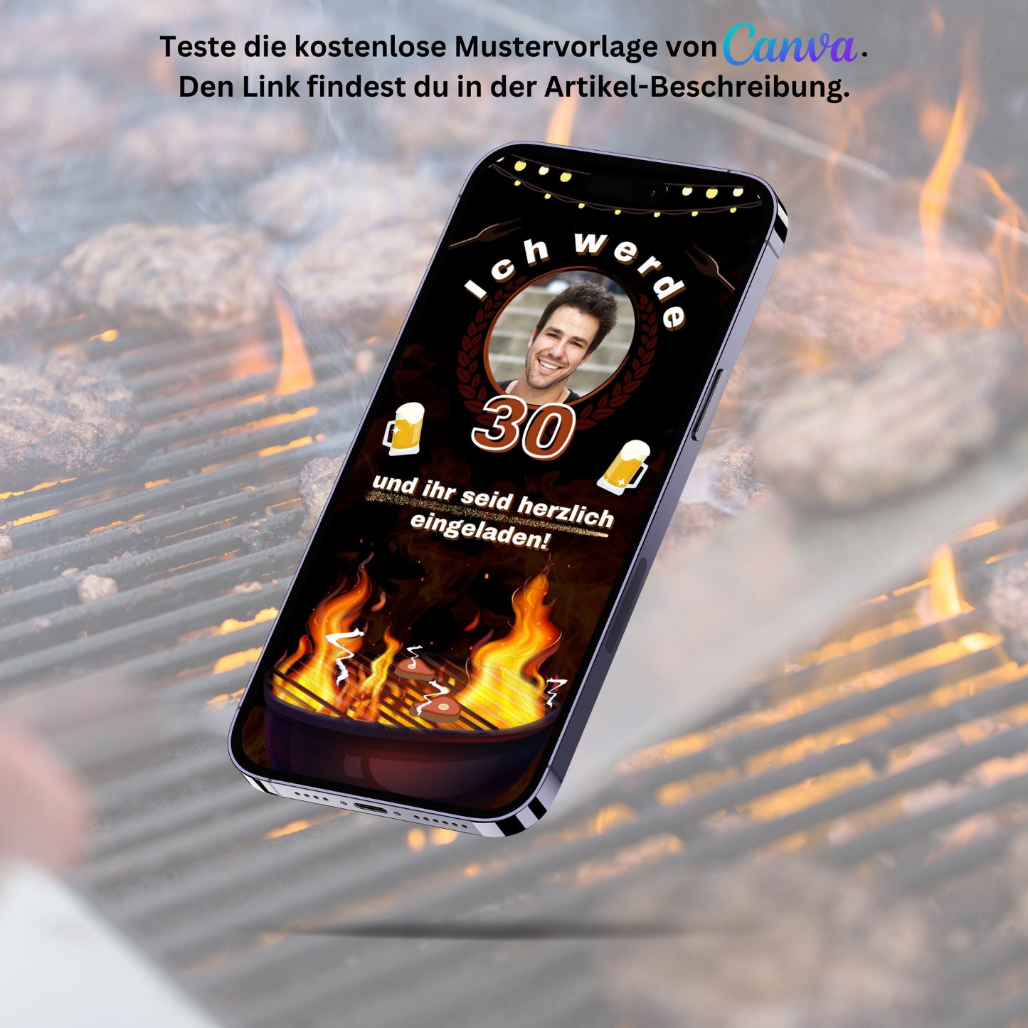 eCARD - Einladung Gartenparty Grillparty Geburtstag - eCARD4you