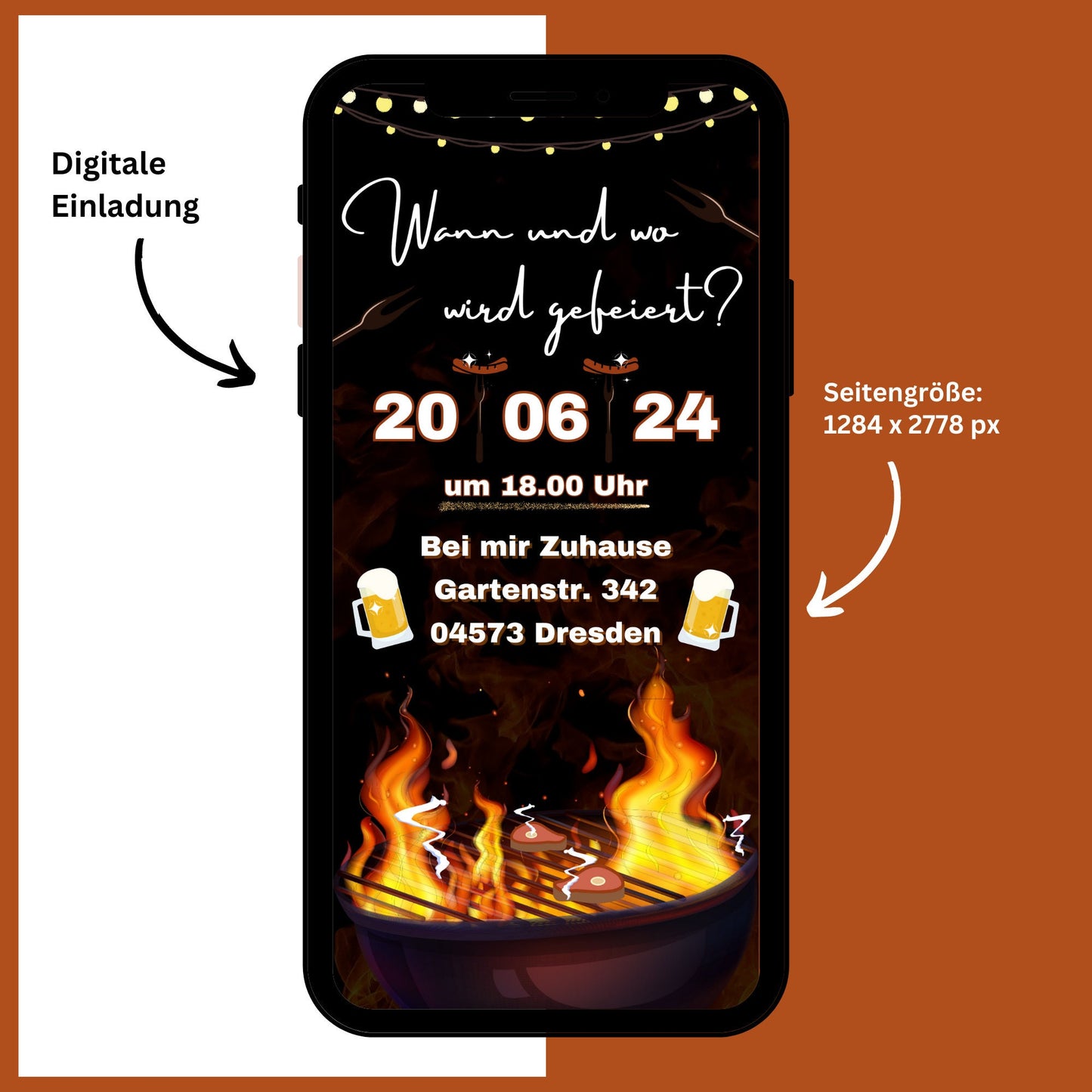 eCARD - Einladung Gartenparty Grillparty Geburtstag - eCARD4you