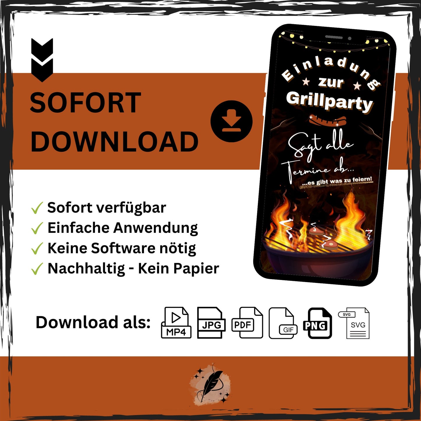eCARD - Einladung Gartenparty Grillparty Geburtstag - eCARD4you
