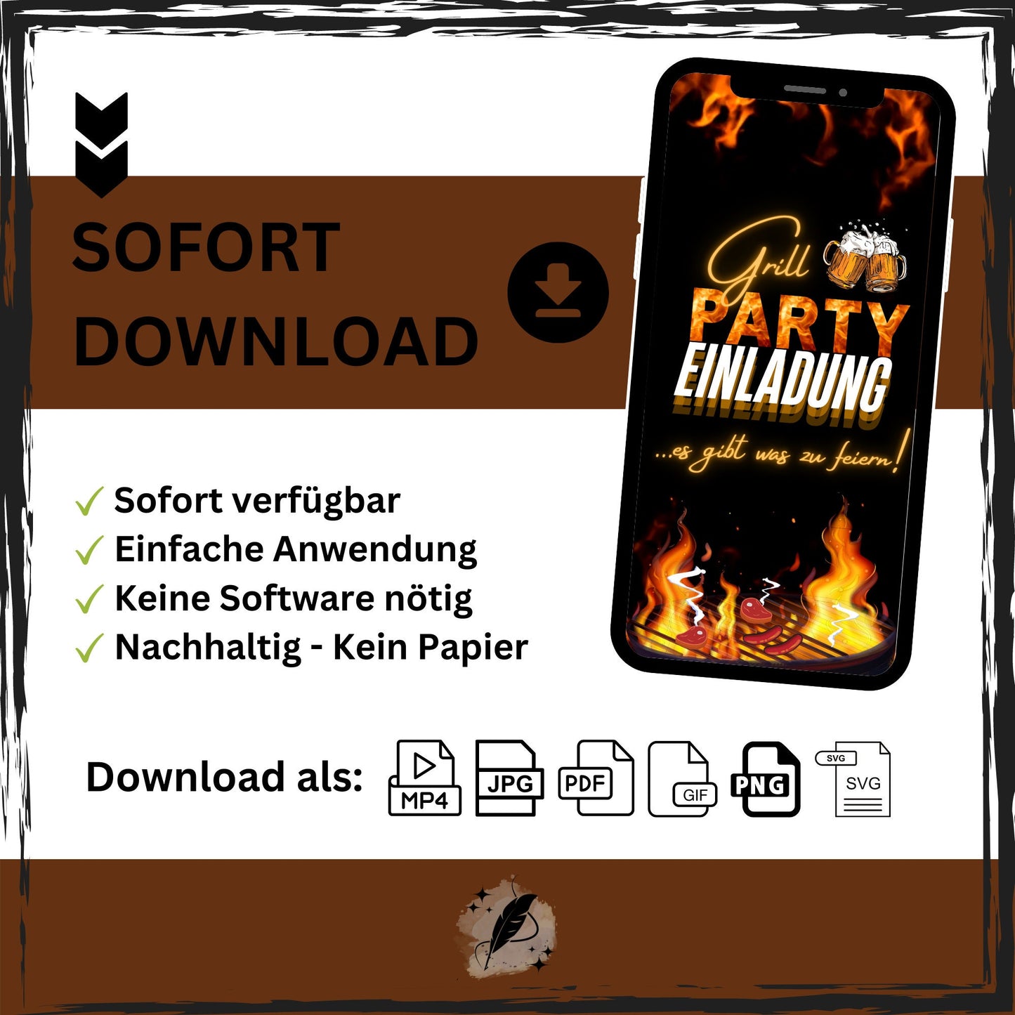 eCARD - Einladung Gartenparty Grillparty Geburtstag - eCARD4you