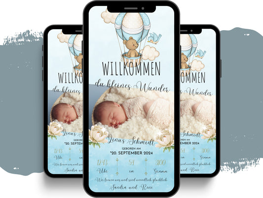 eCARD - Animierte Verkündung Geburt - eCARD4you