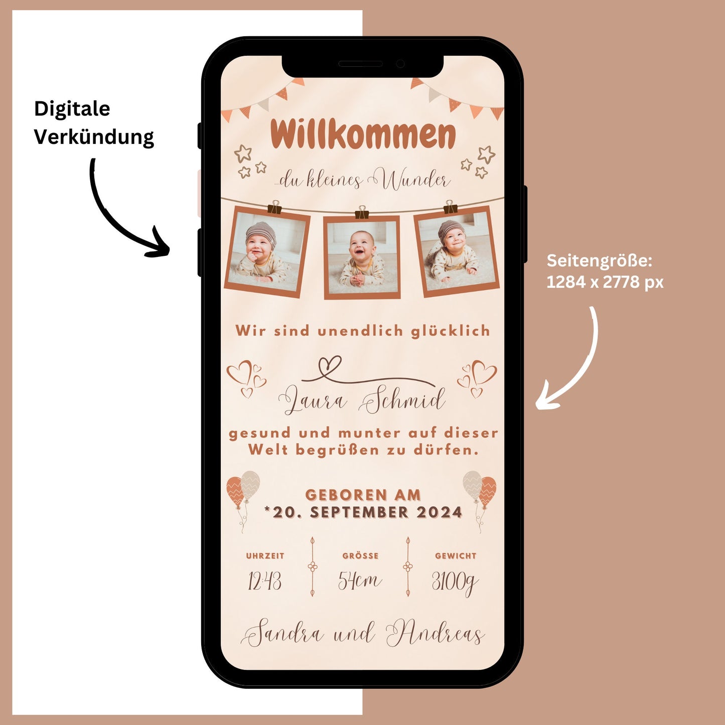 eCARD - Animierte Verkündung Geburt - eCARD4you