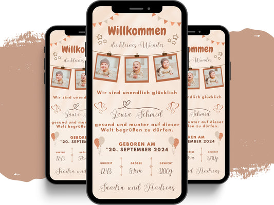 eCARD - Animierte Verkündung Geburt - eCARD4you