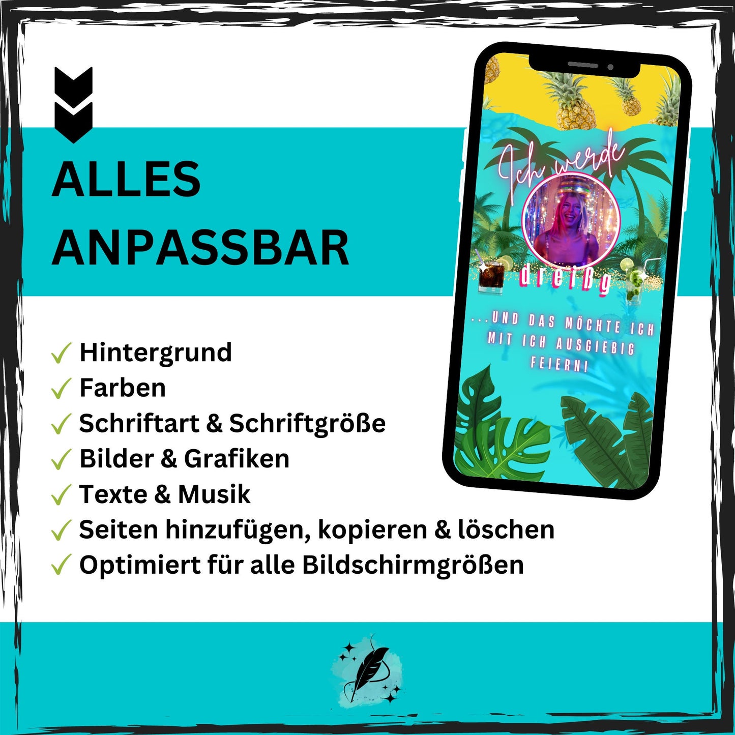 eCARD - Animierte Sommerparty Einladungskarte - eCARD4you