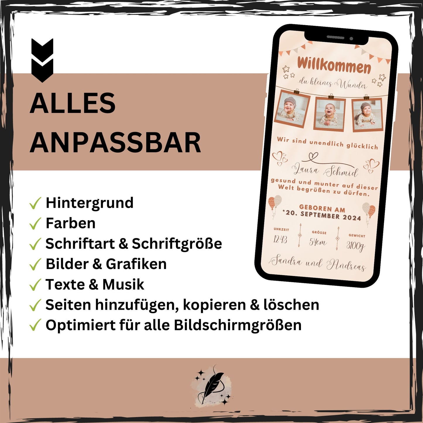 eCARD - Animierte Verkündung Geburt - eCARD4you