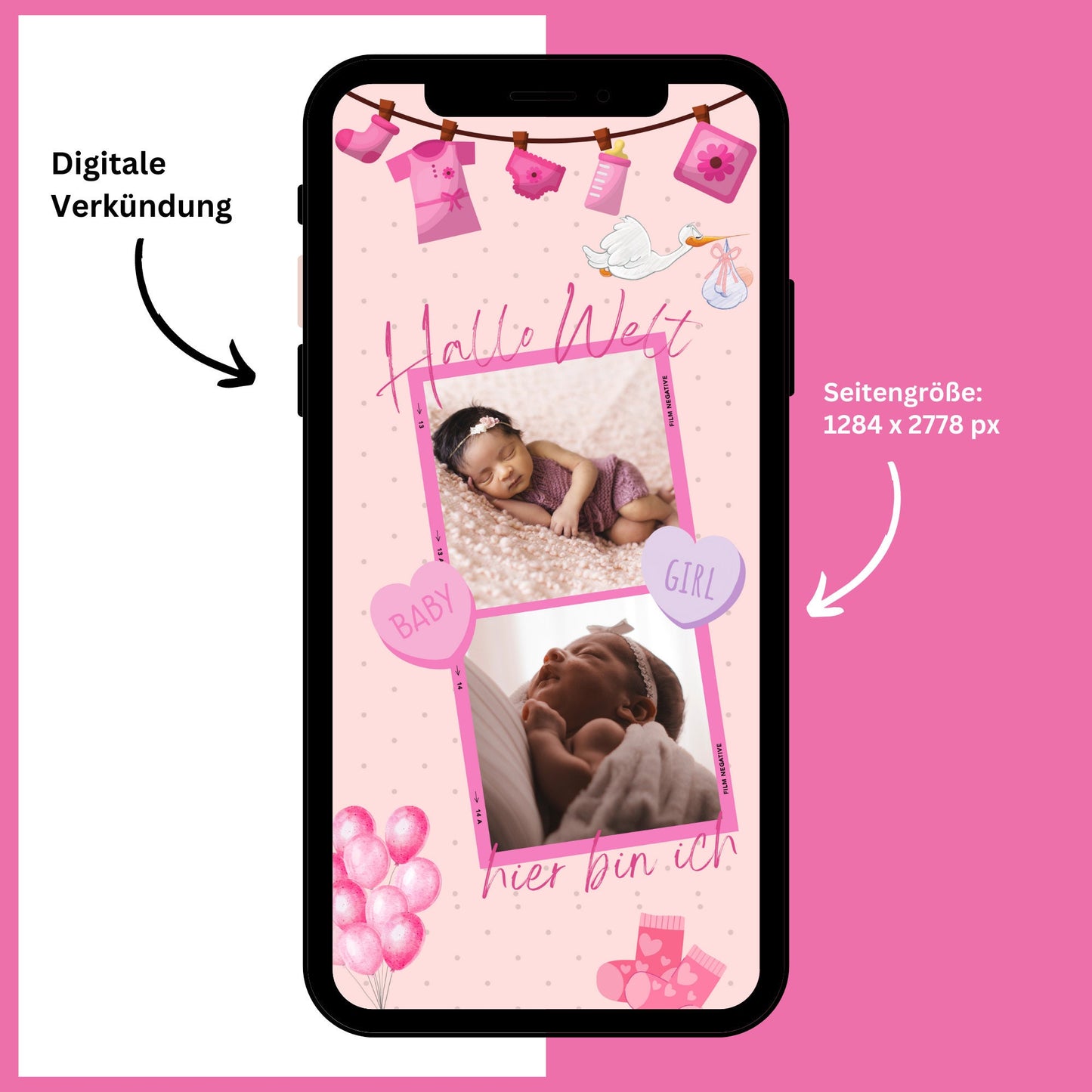 eCARD - Animierte Verkündung Geburt - eCARD4you