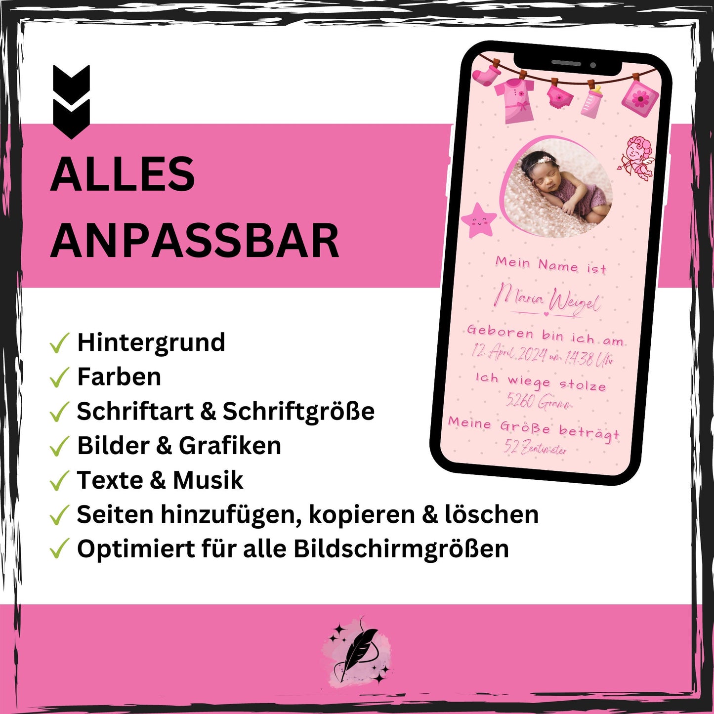 eCARD - Animierte Verkündung Geburt - eCARD4you