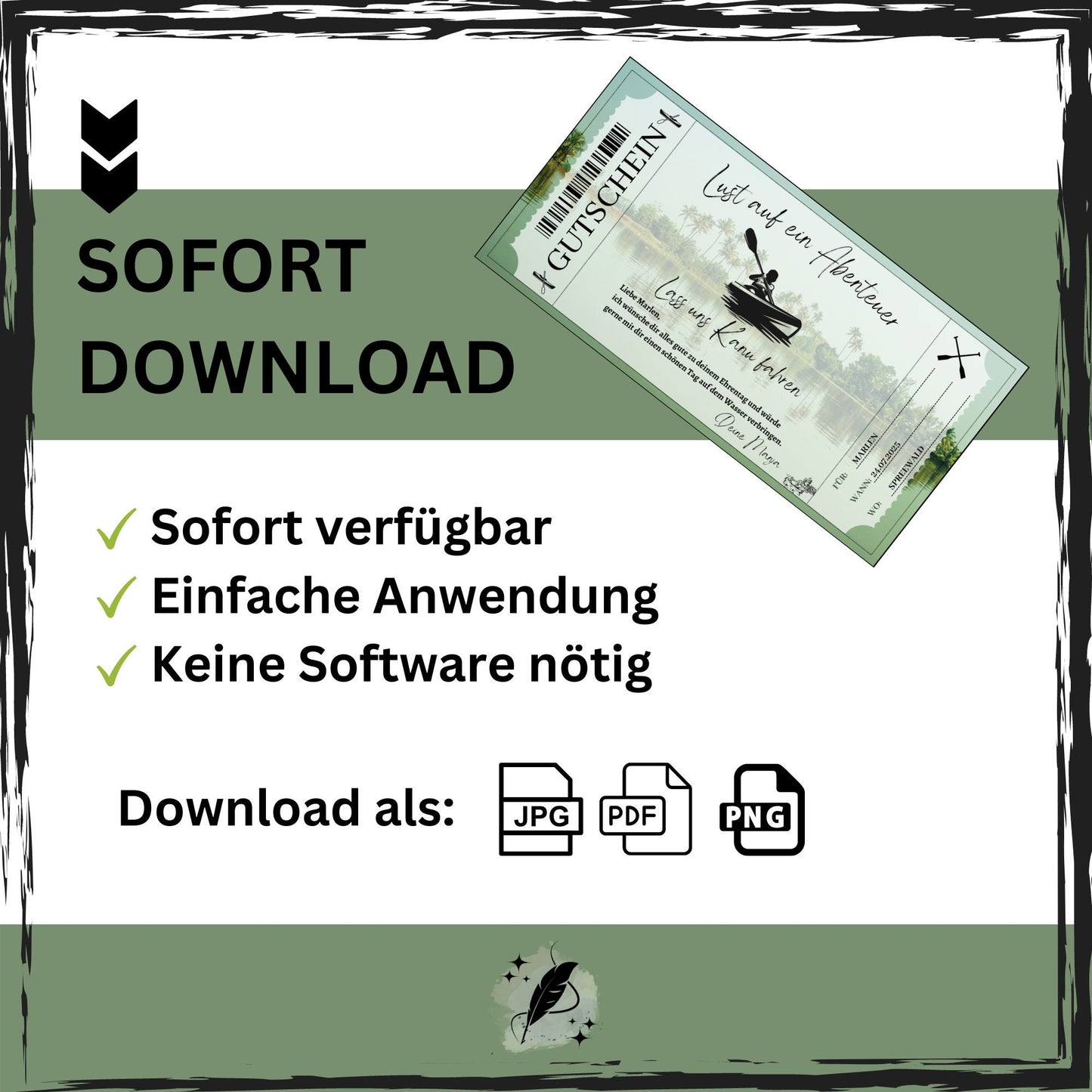 Gutschein - Kanutour Kajakkurs Erlebnisgutschein - eCARD4you