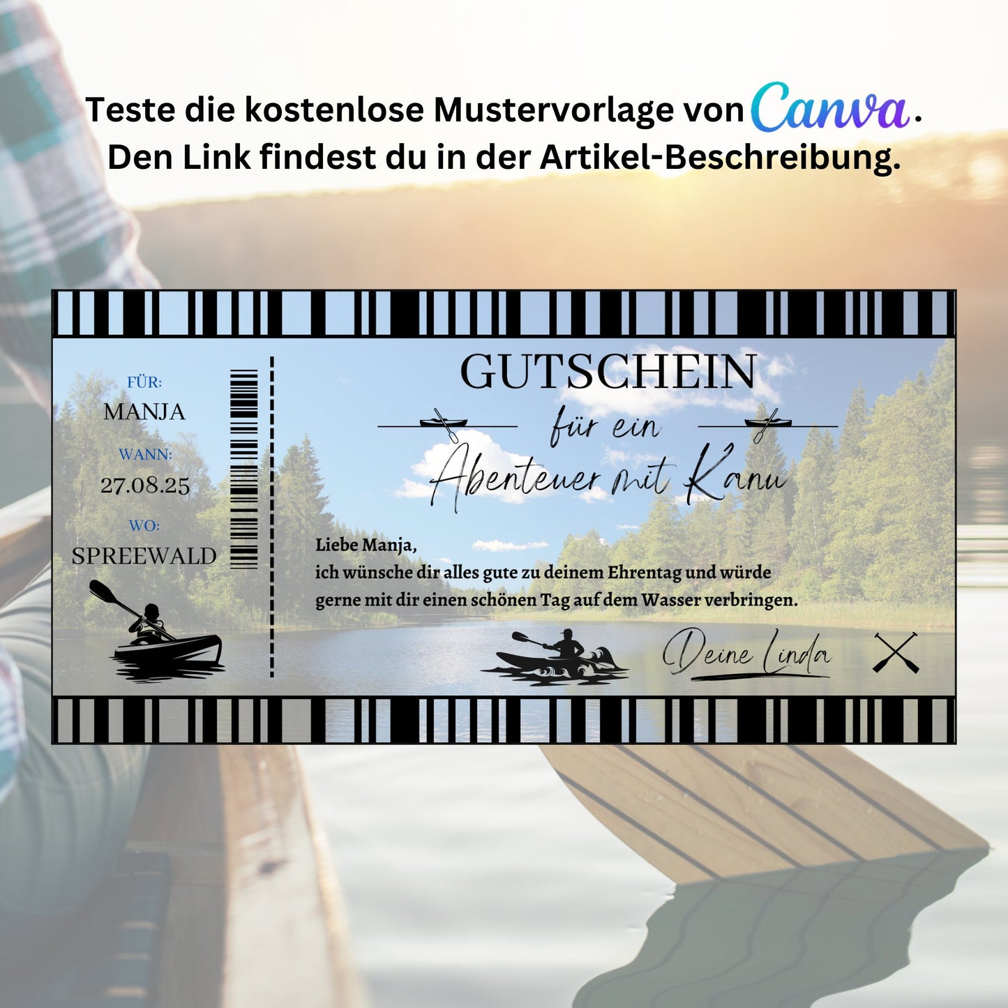 Gutschein - Kanutour Kajakkurs Erlebnisgutschein - eCARD4you