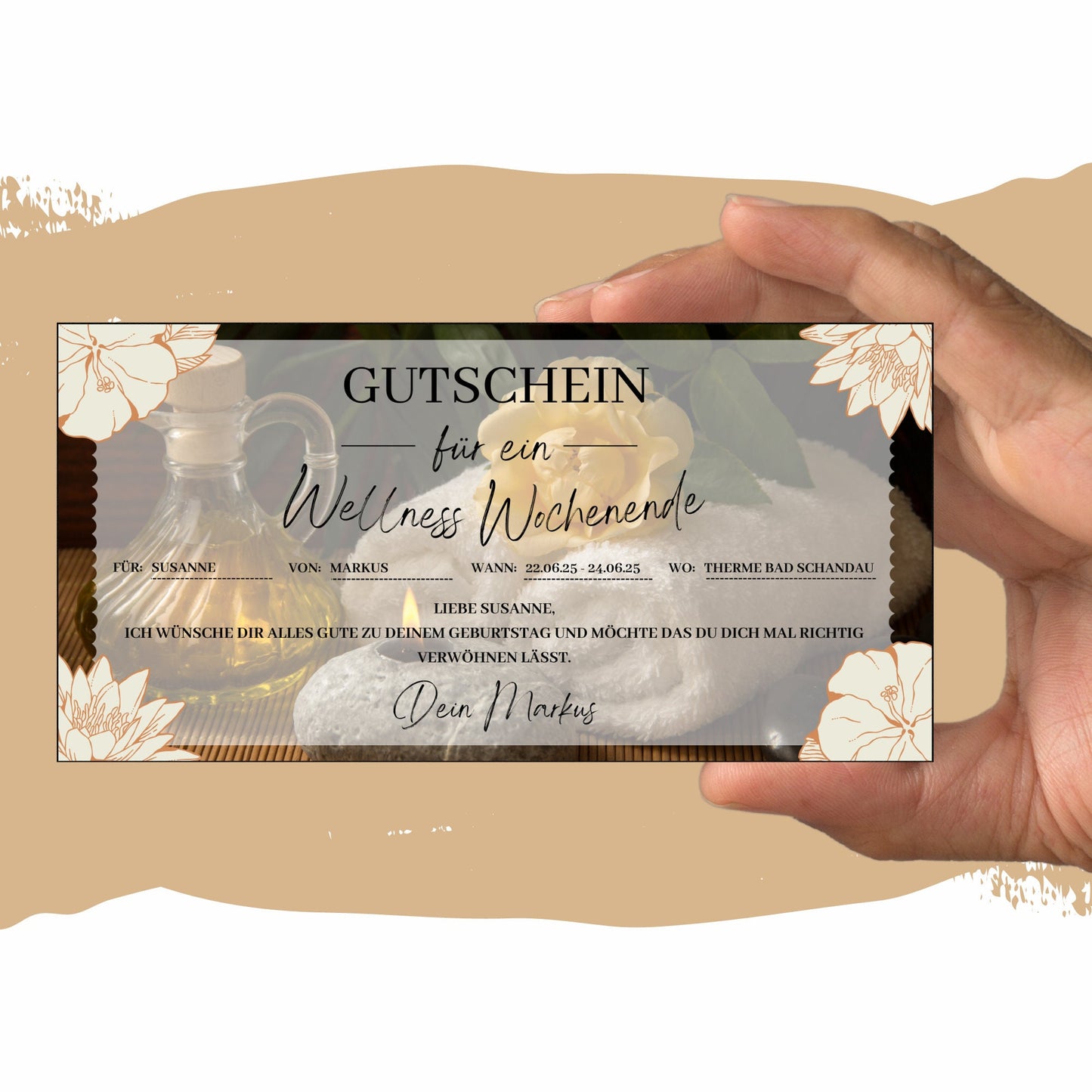 Gutschein - Wellness Spa Wochenende Geschenkgutschein - eCARD4you