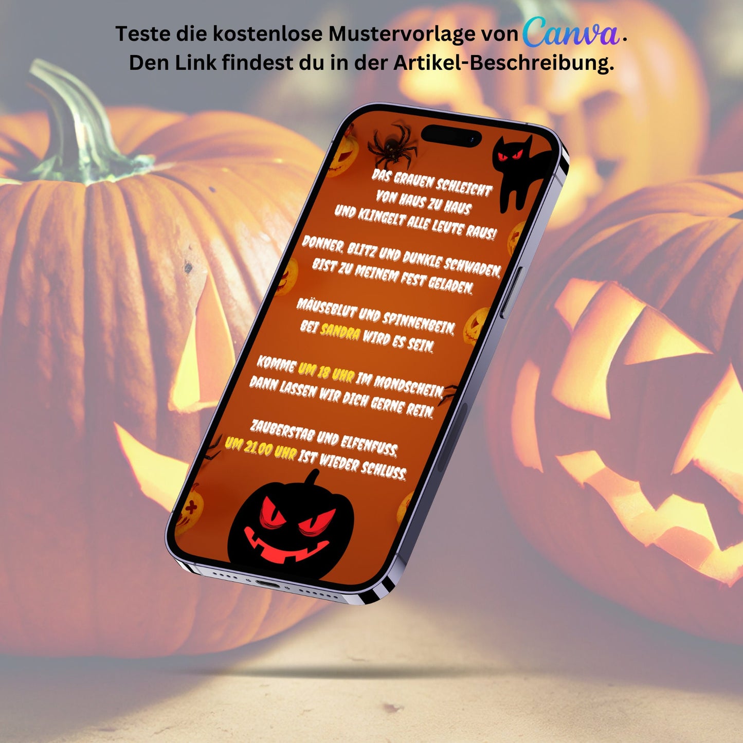 eCARD - Animierte Halloween Einladungskarte - eCARD4you