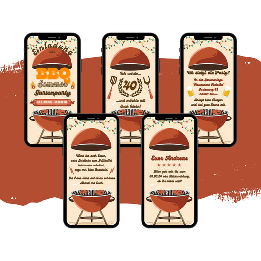 eCARD - Einladung Gartenparty Grillparty Geburtstag - eCARD4you