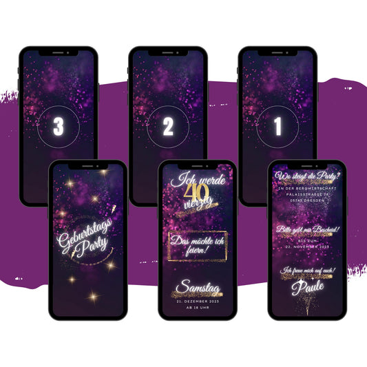 eCARD - Animierte Einladungskarte Geburtstag - eCARD4you