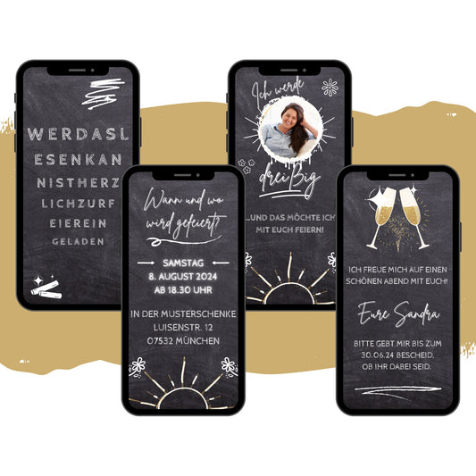 eCARD - Animierte Einladungskarte Geburtstag - eCARD4you