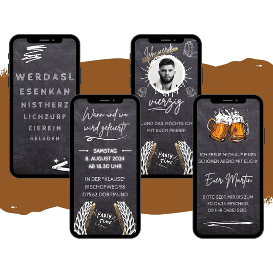 eCARD - Animierte Einladungskarte Geburtstag - eCARD4you