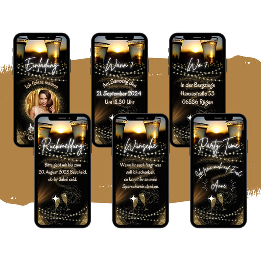 eCARD - Animierte Einladungskarte Geburtstag - eCARD4you