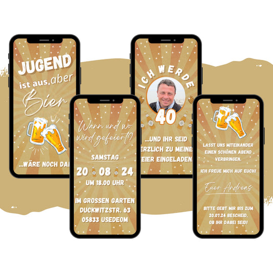 eCARD - Animierte Einladungskarte Geburtstag - eCARD4you