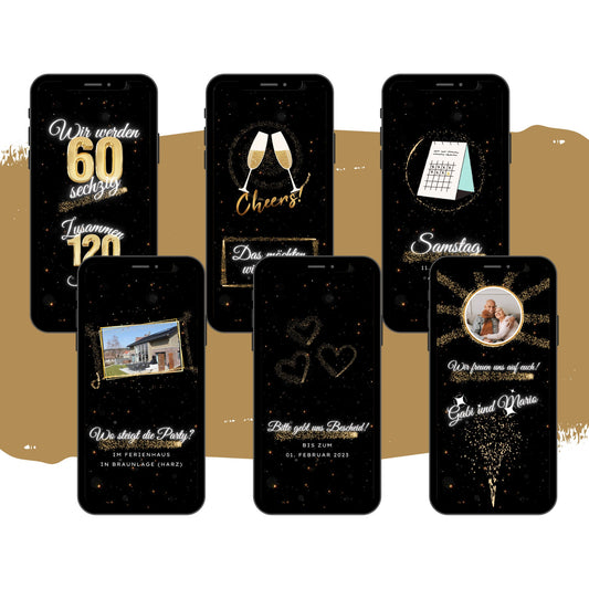 eCARD - Doppelgeburtstag Party Einladungskarte - eCARD4you