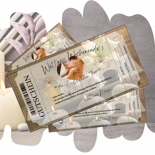 Gutschein - Wellness Spa Wochenende Geschenkgutschein - eCARD4you