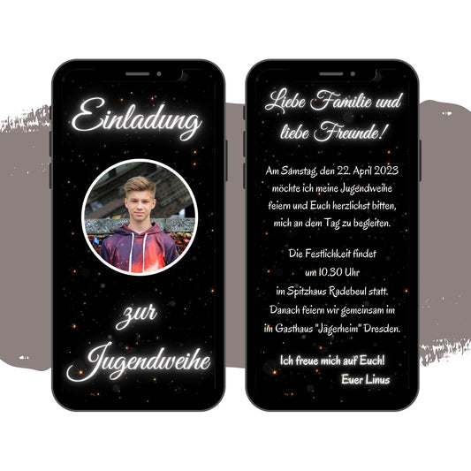 eCARD - Einladung Jugendweihe Konfirmation - eCARD4you